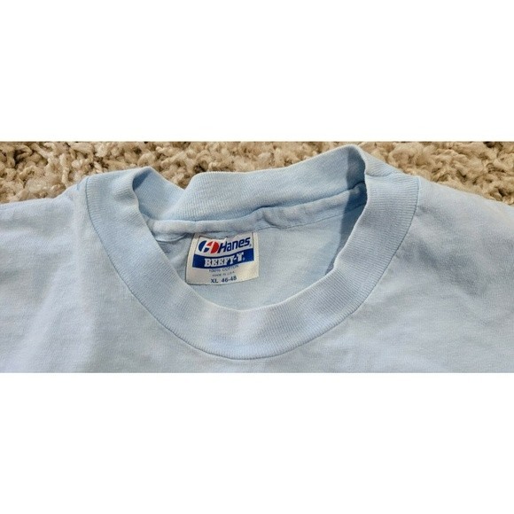 1986 Rhapsody Hanes Beefy T-Shirt * XL Flying Cat Blue Single Stitch Shirt E15 - Picture 10 of 10